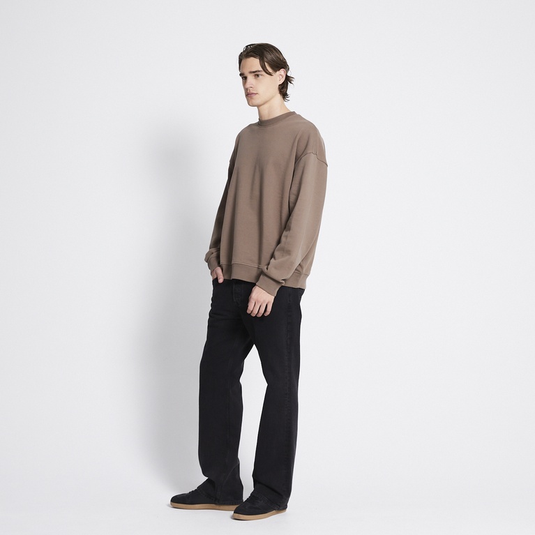 Boxy sweatshirt "Loi" Brown
